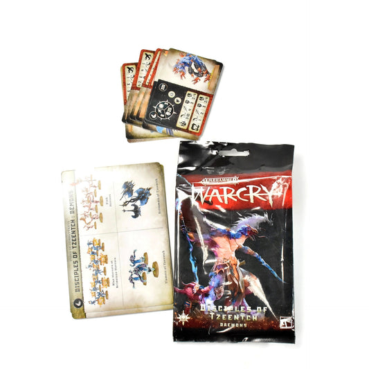 WARCRY  Disciples Of Tzeentch Card Pack Used Good condition SIGMAR