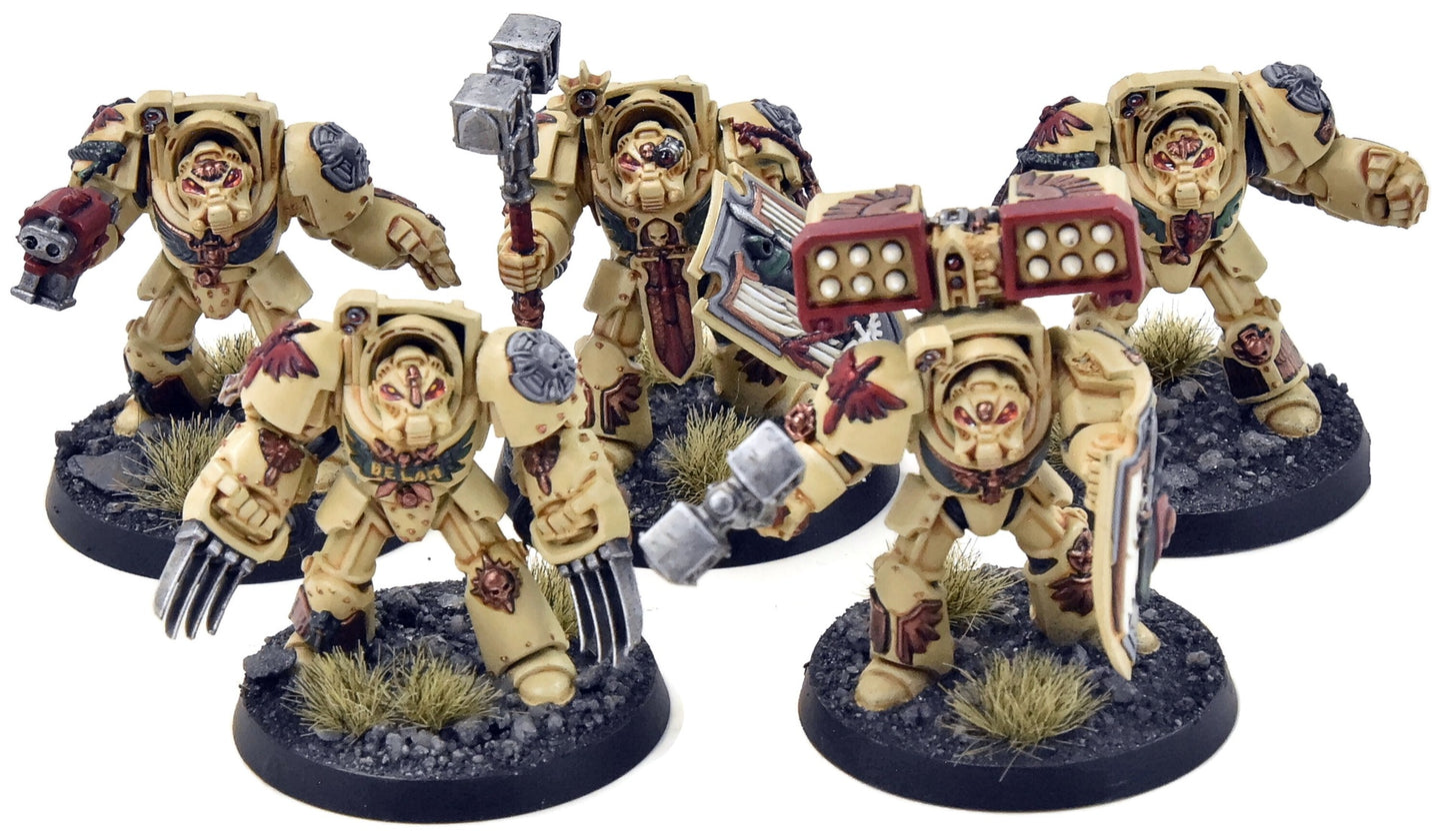 DARK ANGELS 5 Deathwing Terminator Squad #3 PRO PAINTED  40K