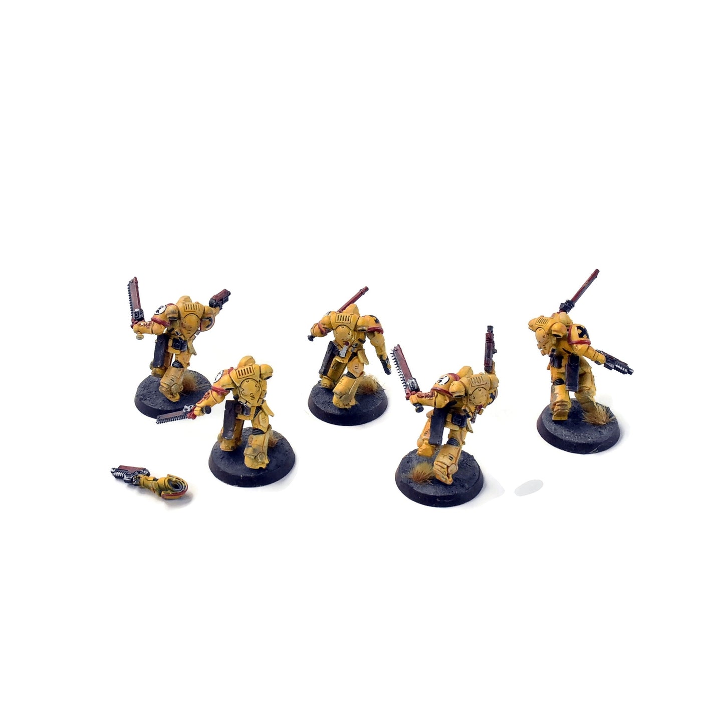 SPACE MARINES 5 Assault Intercessors #2  WELL PAINTED IMPERIAL FISTS