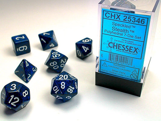 Speckled 7-Die Set Stealth Chessex Dice (CHX25346)