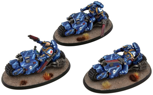 SPACE MARINES 3 Outriders #1 WELL PAINTED Warhammer 40K