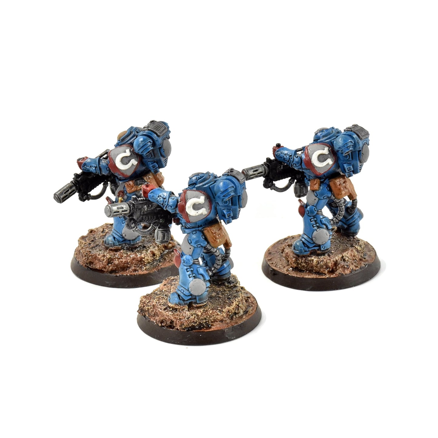 SPACE MARINES 3 Eradicators #2 WELL PAINTED  Warhammer 40K