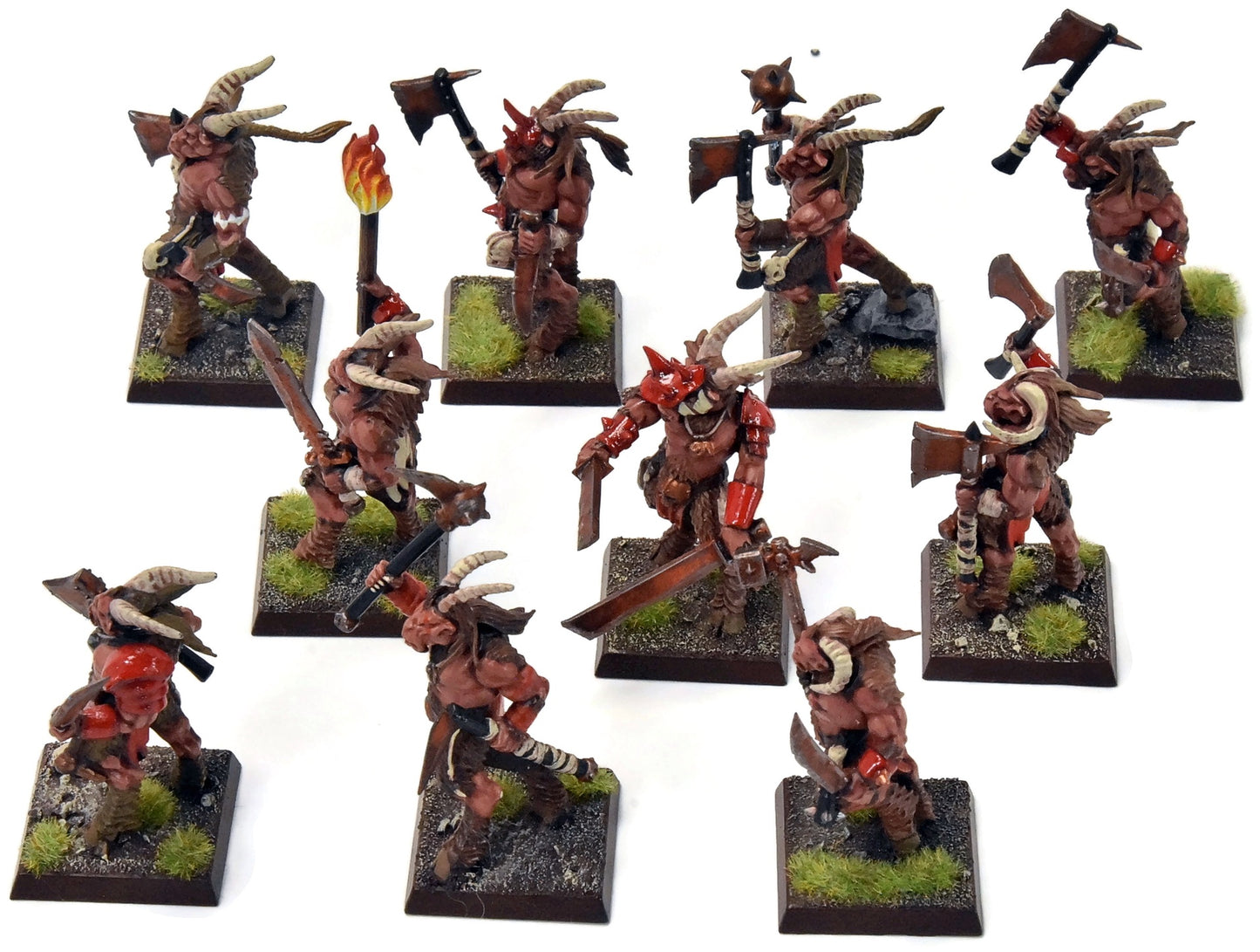 BEASTMEN 10 Gors #4 PRO-PAINTED Fantasy