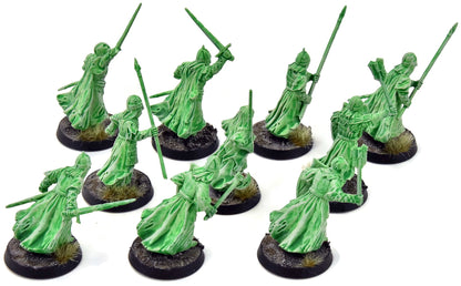 LORD OF THE RINGS 10 Army Of The Dead Warriors #1 WELL PAINTED LOTR