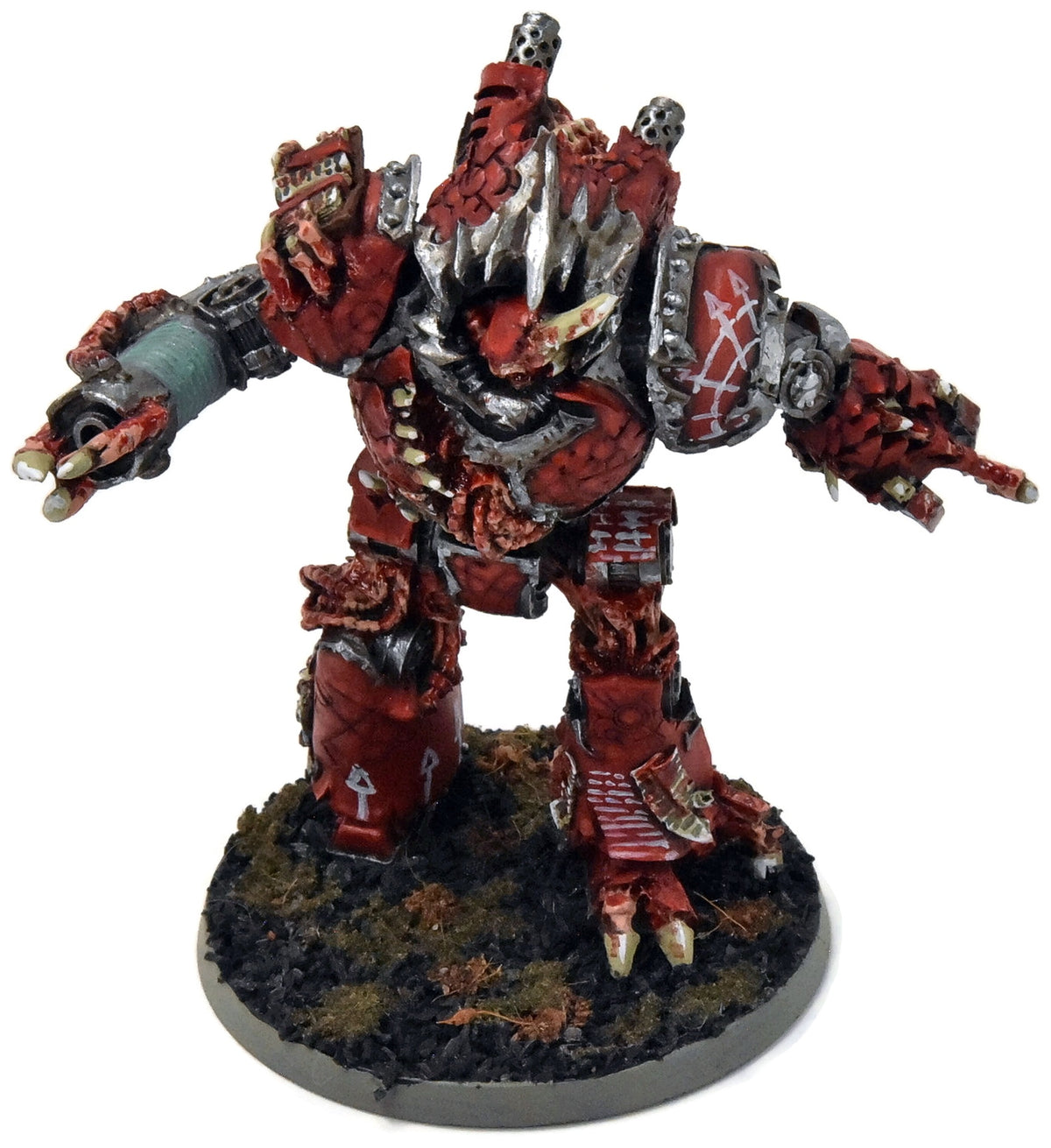CHAOS SPACE MARINES contemptor dreadnought converted #1 WELL PAINTED 40K