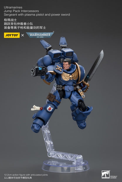Jump Pack Intercessors Sergeant With Plasma Pistol And Power Sword Ultramarines