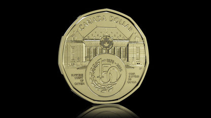 2025 $1 150th Anniversary of the Supreme Court of Canada Non-colourized Special Wrap Roll (250821)