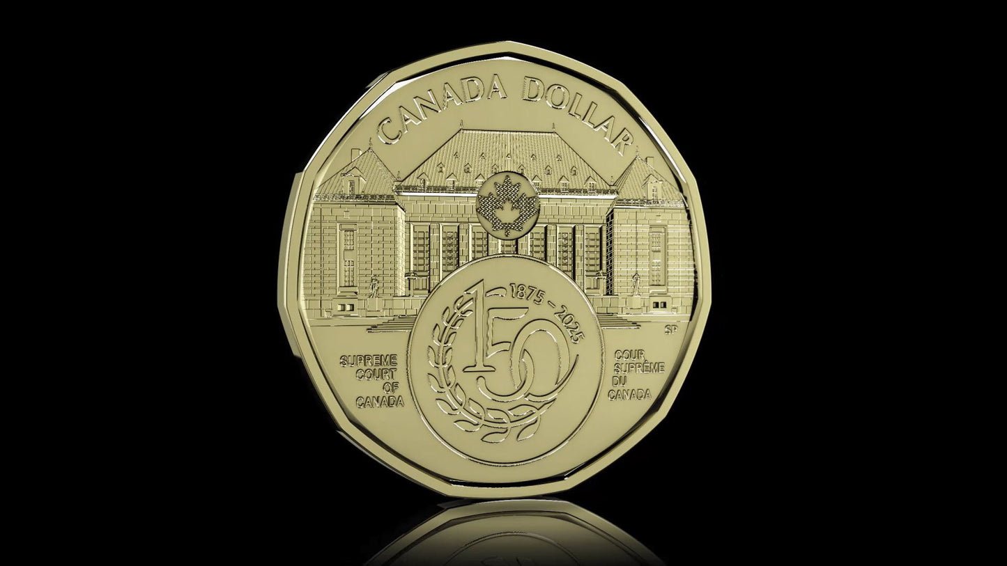 2025 $1 150th Anniversary of the Supreme Court of Canada Non-colourized Special Wrap Roll