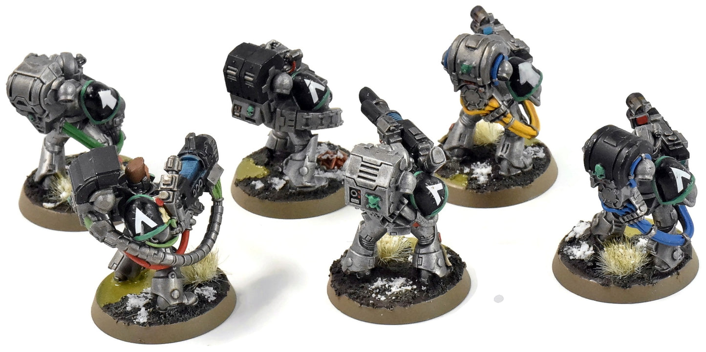 SPACE MARINES 6 Devatators #1 WELL PAINTED Warhammer 40K