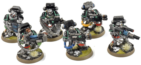 SPACE MARINES 6 Devatators #1 WELL PAINTED Warhammer 40K