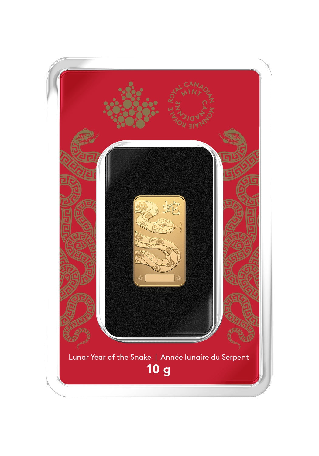 2025 Lunar Year of the Snake – 10 g 99.99% Pure Gold Bar (Premium Bullion)(250551)