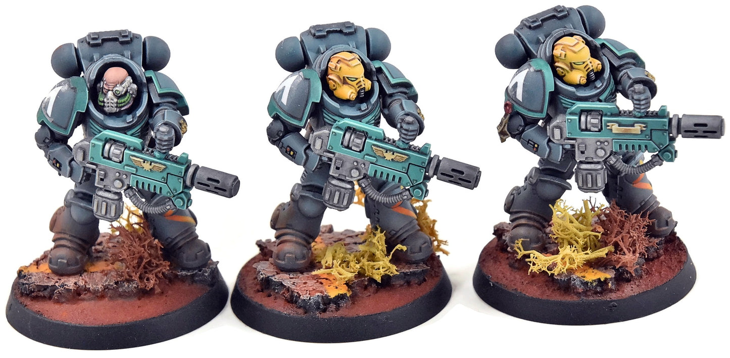 SPACE MARINES 3 Aggressors #1 PRO PAINTED Warhammer 40K 0566