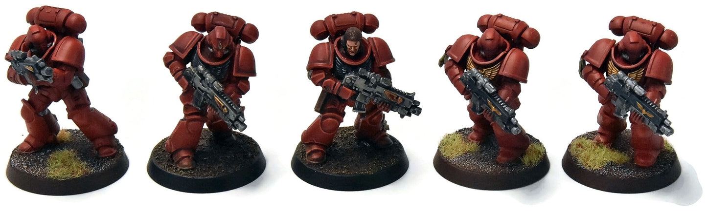 SPACE MARINES 10 Primaris Intercessors #1 WELL PAINTED Warhammer 40K