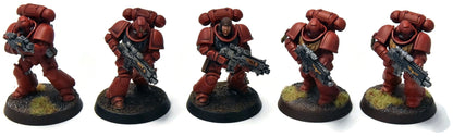 SPACE MARINES 10 Primaris Intercessors #1 WELL PAINTED Warhammer 40K