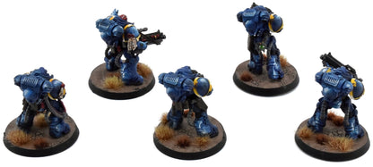 SPACE MARINES 5 Heavy Intercessors #1 WELL PAINTED Warhammer 40K 1390