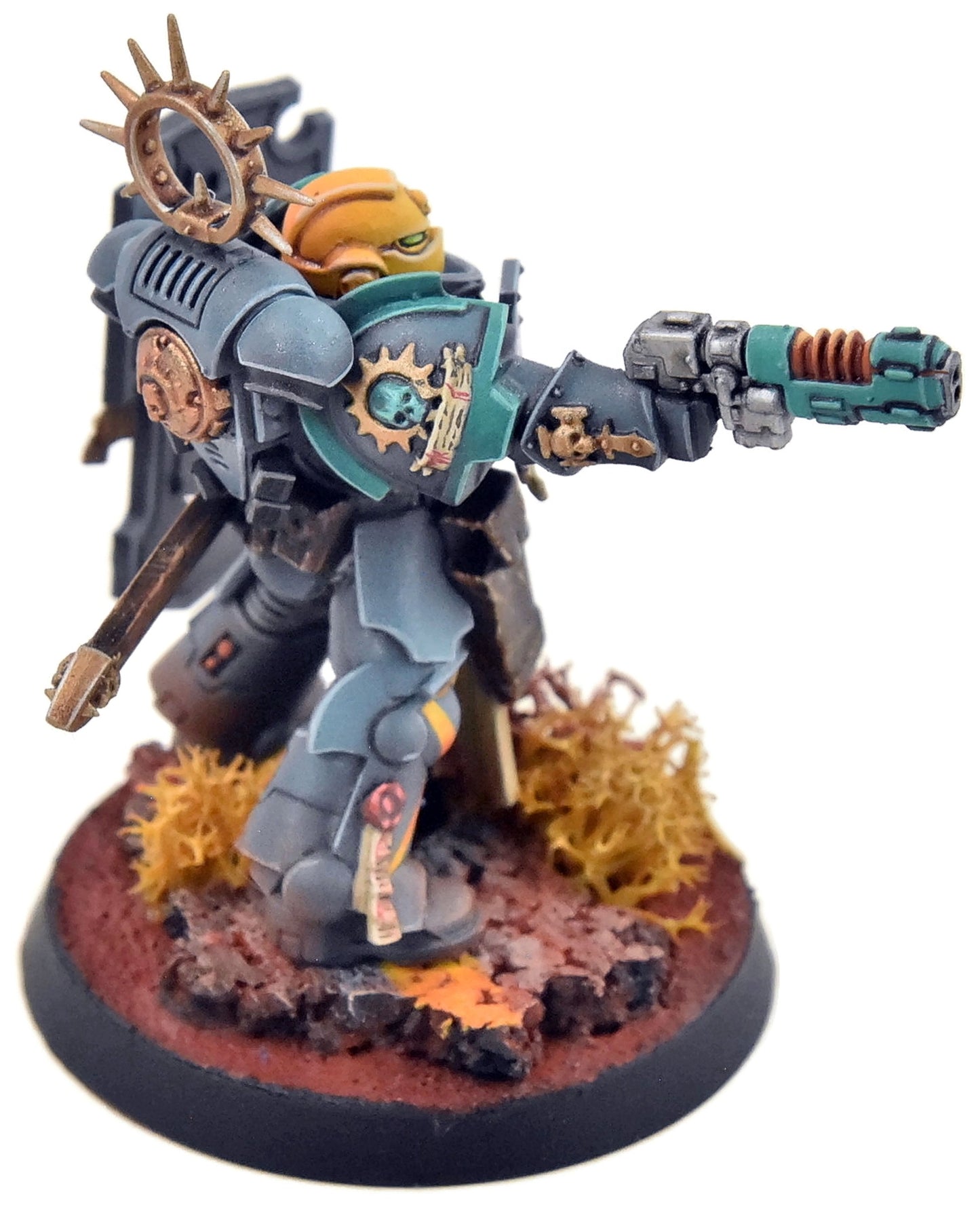 SPACE MARINES Primaris Captain #1 WELL PAINTED Warhammer 40K 0252