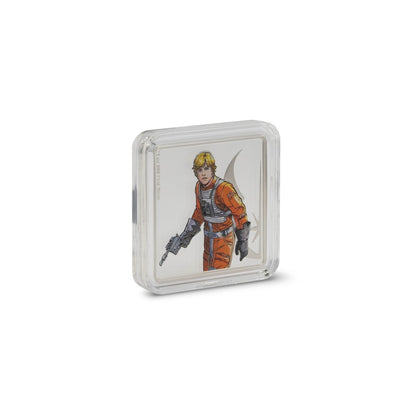 AGORO Star Wars Allies - Luke Skywalker & R2-D2 1oz Silver Medallion