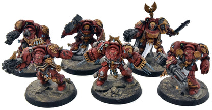 BLOOD ANGELS 6 Terminator Squad #1 WELL PAINTED Warhammer 40K