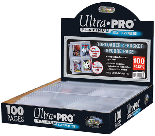 Ultra Pro Page 4-pocket Secure Platinum For Toploader