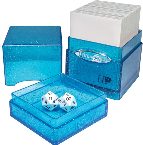 Ultra Pro Deck Box Satin Tower Glitter Blue