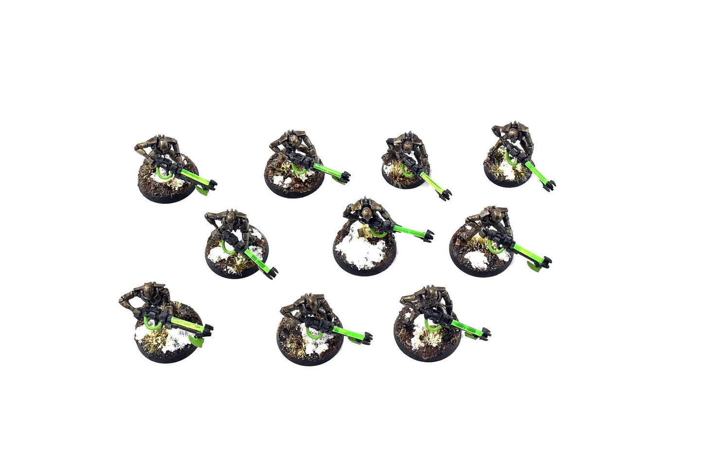NECRONS 10 NECRON Warriors #2 WELL PAINTED Warhammer 40k