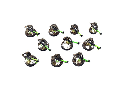 NECRONS 10 NECRON Warriors #2 WELL PAINTED Warhammer 40k