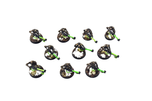 NECRONS 10 NECRON Warriors #2 WELL PAINTED Warhammer 40k