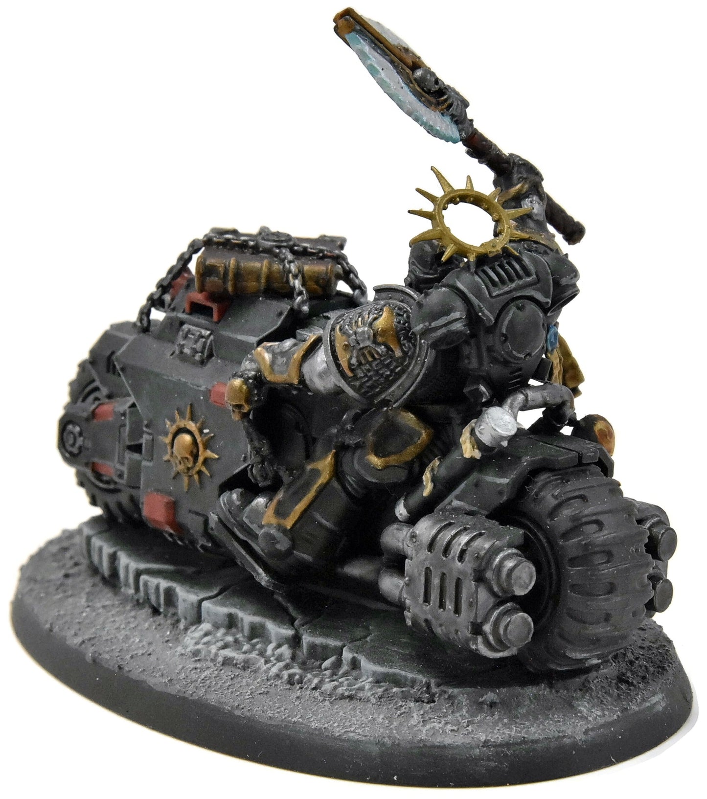 DEATHWATCH Primaris Chaplain on Bike #1 WELL PAINTED Warhammer 40K