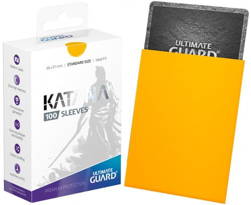 Ultimate Guard Sleeves Katana Yellow 100Ct
