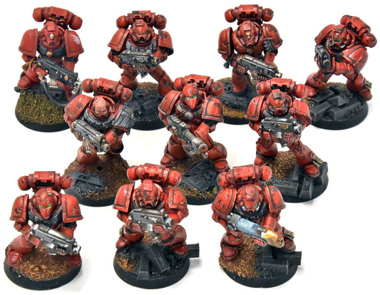 BLOOD ANGELS 10 Tactical Company #12 PRO PAINTED Warhammer 40K