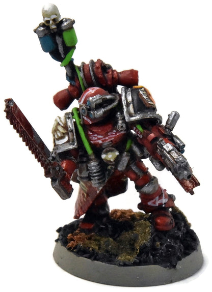CHAOS SPACE MARINES World Eater Apothecary #1 Forge World WELL PAINTED 40K