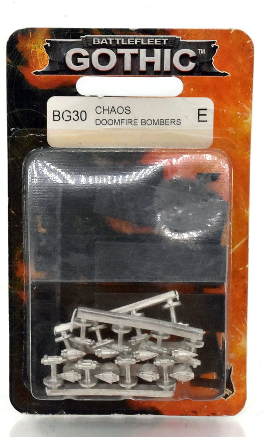 Battlefleet Gothic - Chaos Doomfire Bombers #1 METAL Warhammer 40K Blister