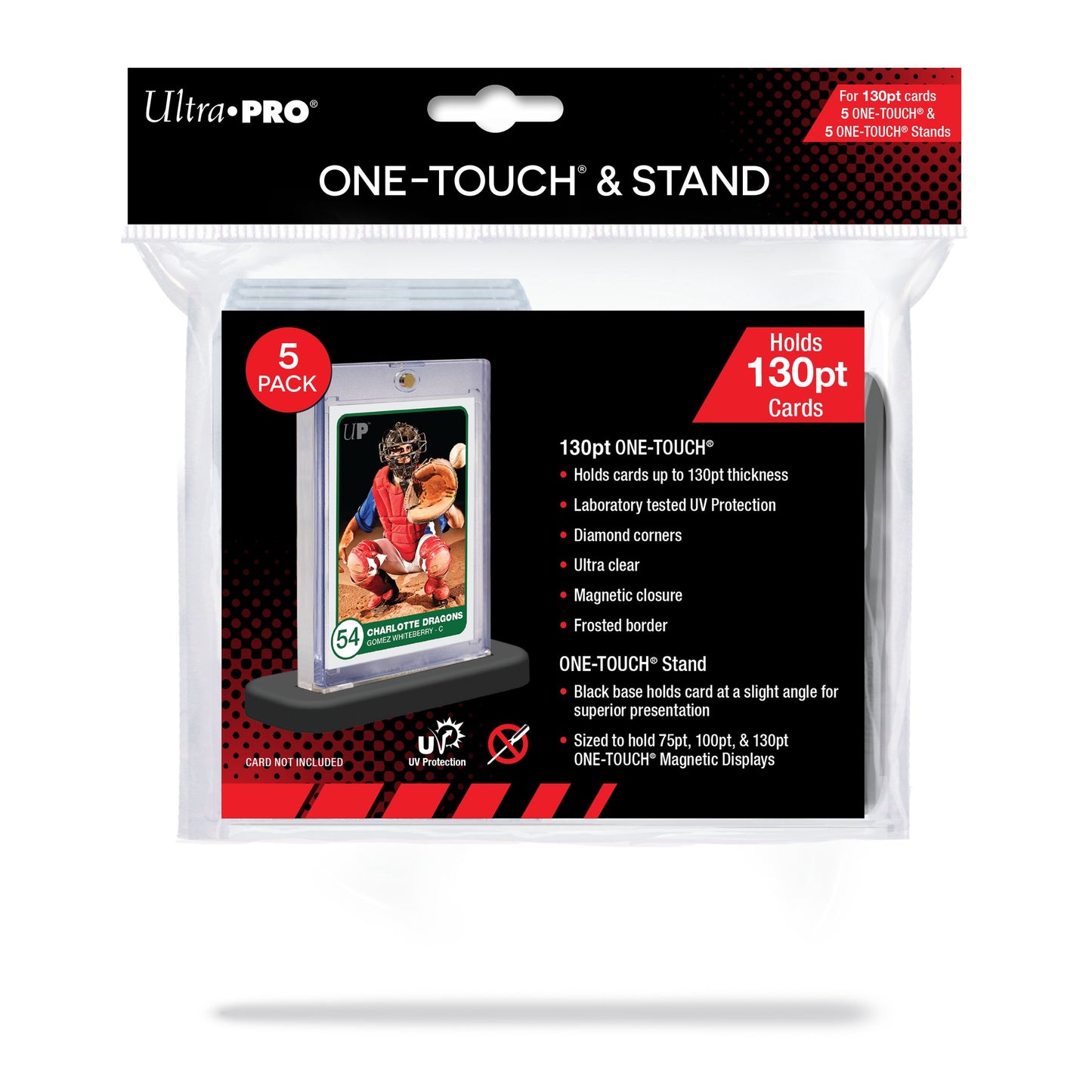 Ultra Pro 1touch 130pt With Stands 5pk