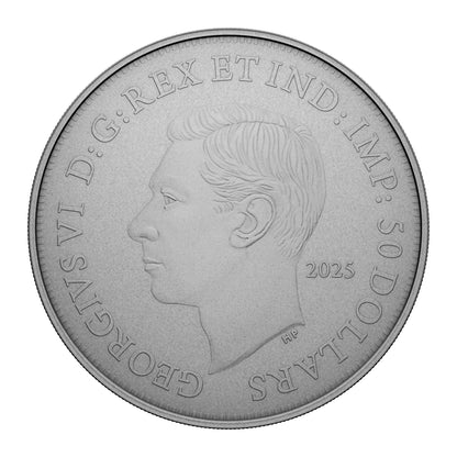 $50 Fine Silver Coin - Emanuel Hahn’S Original Sketch: Royal Visit 2025 (249380)