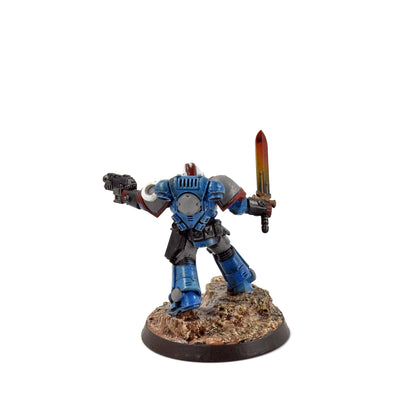 SPACE MARINES Primaris Lieutenant with Power Sword #1 WELL PAINTED 40K