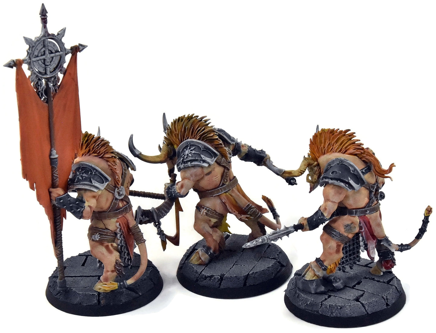 SLAVES TO DARKNESS 3 Ogroid Theridons #1 WELL PAINTED Warhammer Sigmar