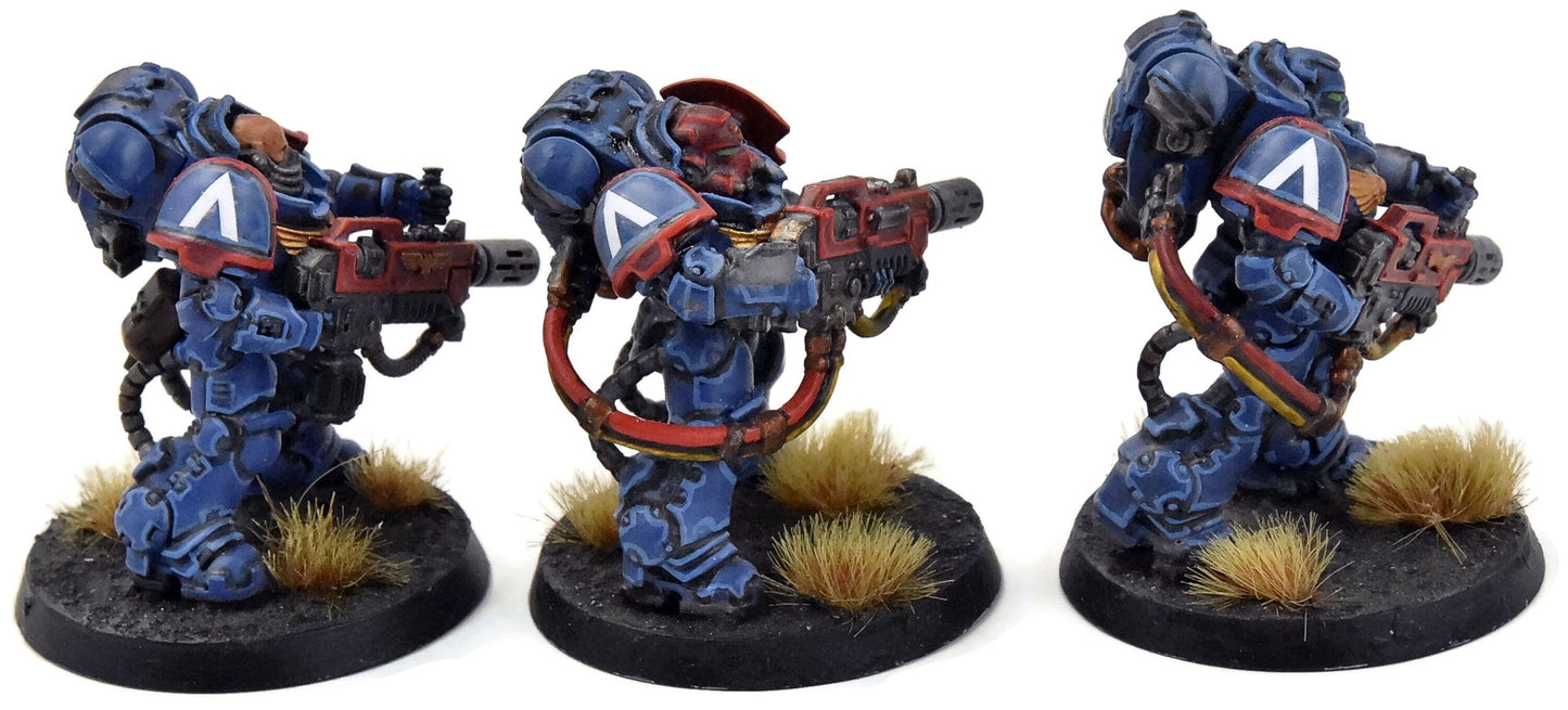 SPACE MARINES 3 Eradicators #1 WELL PAINTED Ultramarines Warhammer 40K