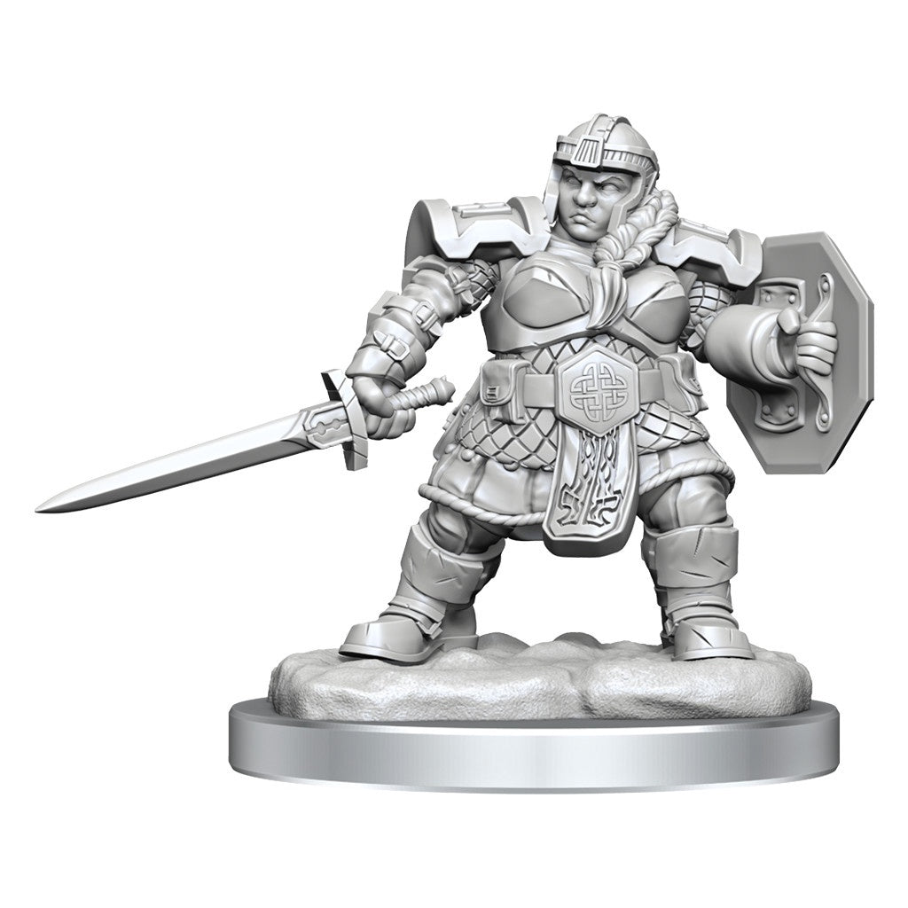 D&D Unpainted Minis Wv16 Dwarf Fighter Female