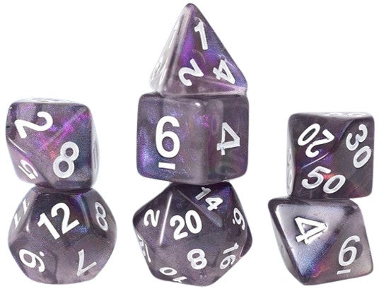 Sirius Dice Gaming Treasures Unearthed Amethyst 7-die Set