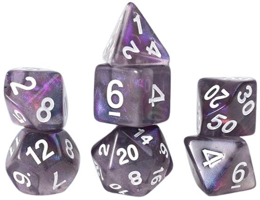 Sirius Dice Gaming Treasures Unearthed Amethyst 7-die Set