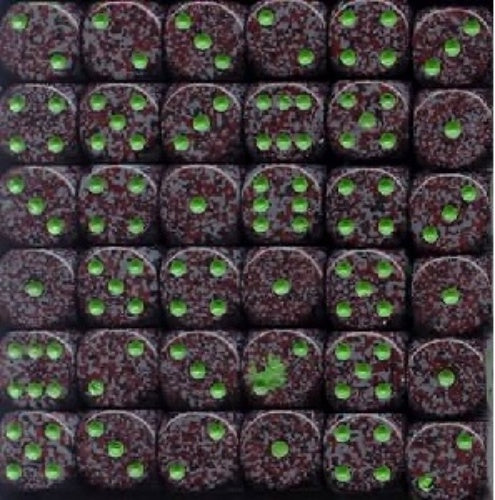 Speckled 36 * D6 Earth 12mm Chessex Dice (CHX25910)