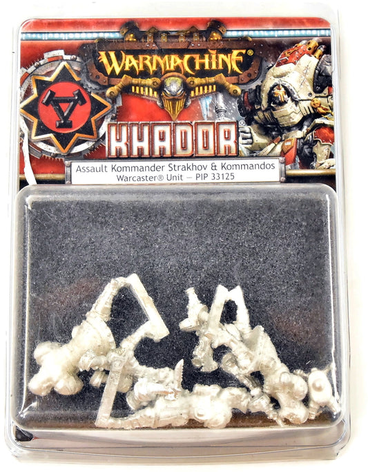 WARMACHINE Assault Kommander Strakhov And Kommandos NIB METAL khador PIP33125