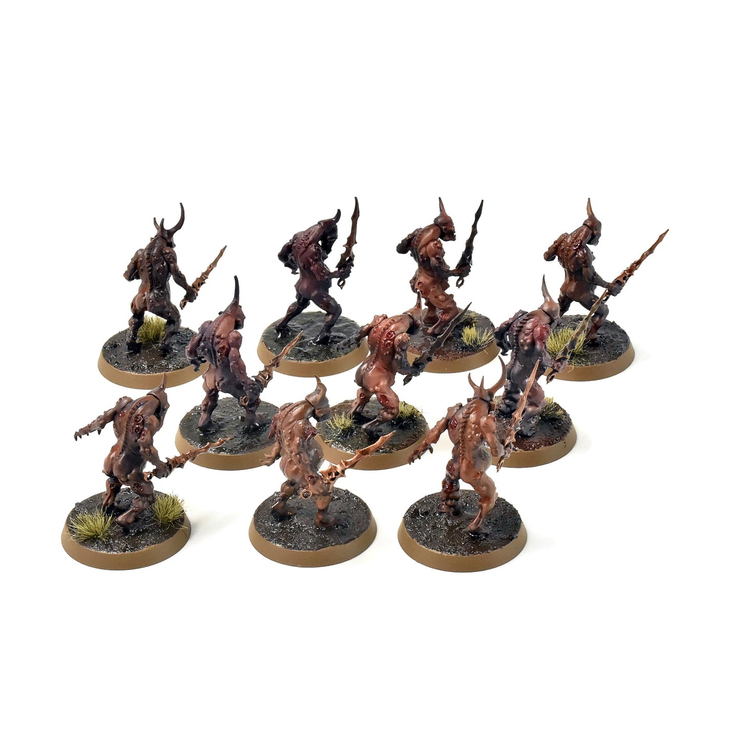 CHAOS DAEMONS 10 Plaguebearers #7 PRO PAINTED 40K SIGMAR