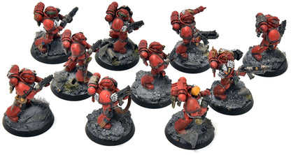 BLOOD ANGELS 10 Tactical Marines #21 PRO PAINTED Warhammer 40K