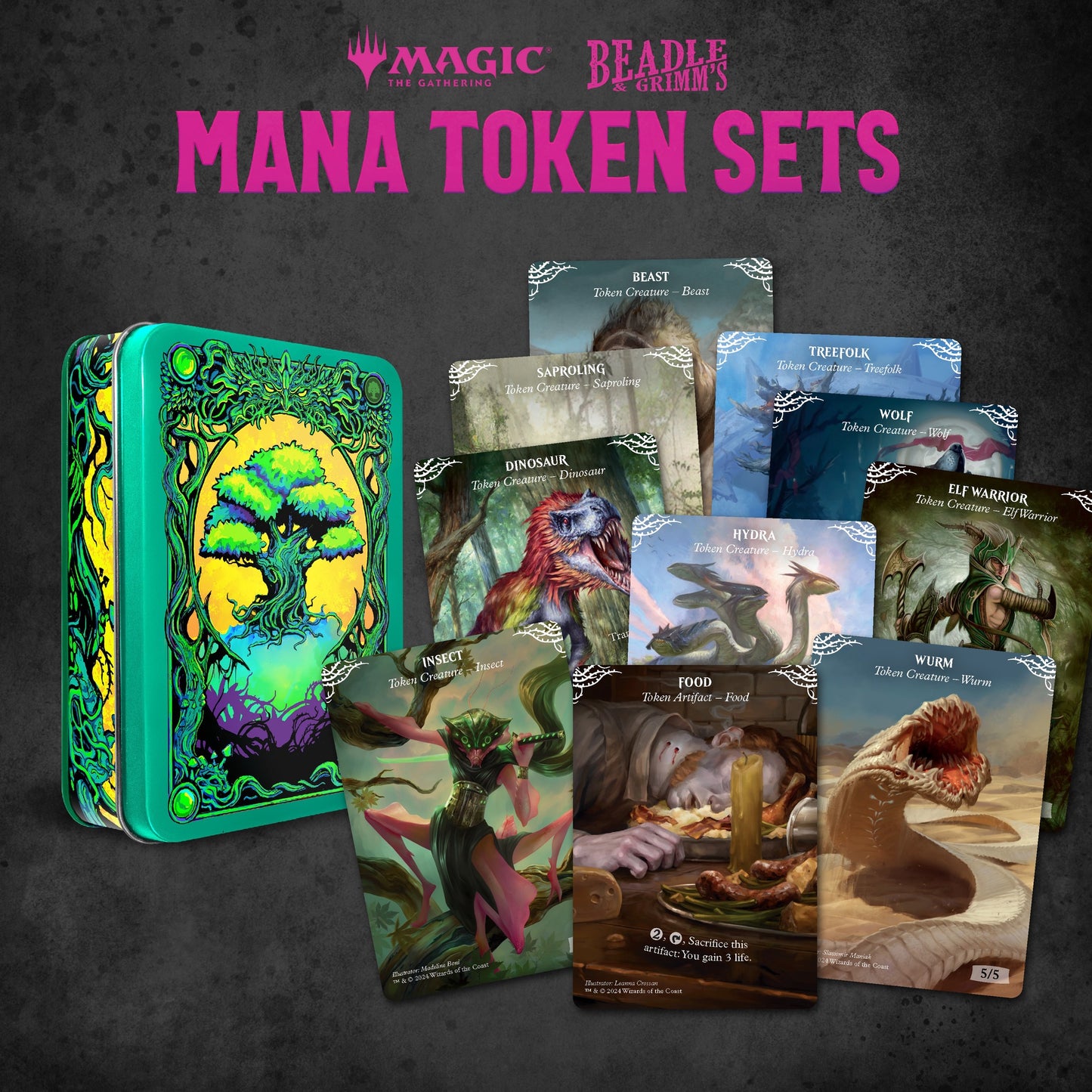 Beadle & Grimms Mtg Mana Token Set Green