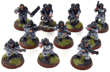 ASTRA MILITARIUM 10 Cadian Shock Troops #21 WELL-PAINTED Warhammer 40K