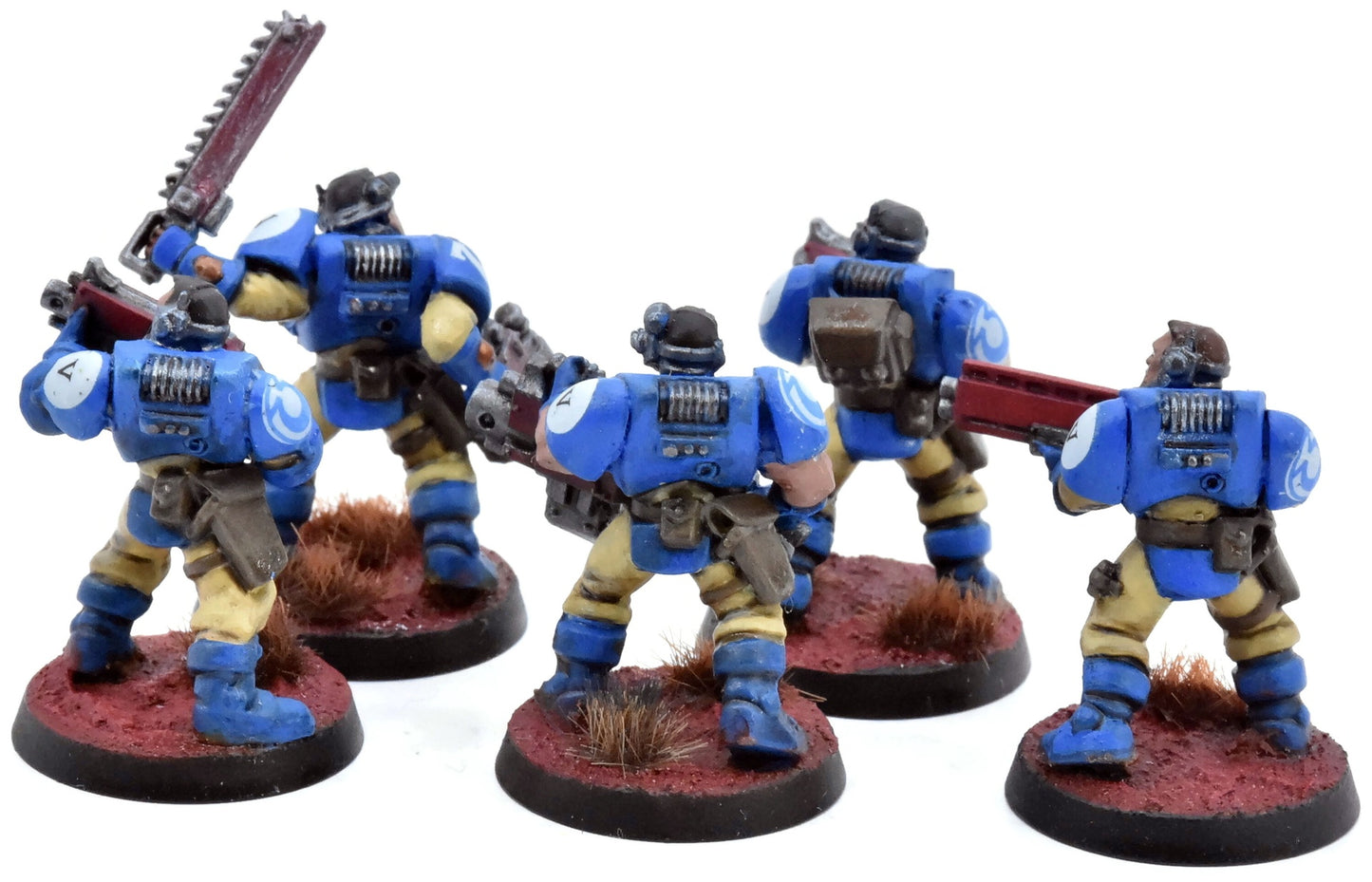SPACE MARINES 5 Scouts #1 WELL PAINTED Warhammer 40K