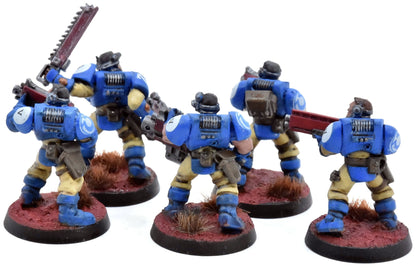 SPACE MARINES 5 Scouts #1 WELL PAINTED Warhammer 40K