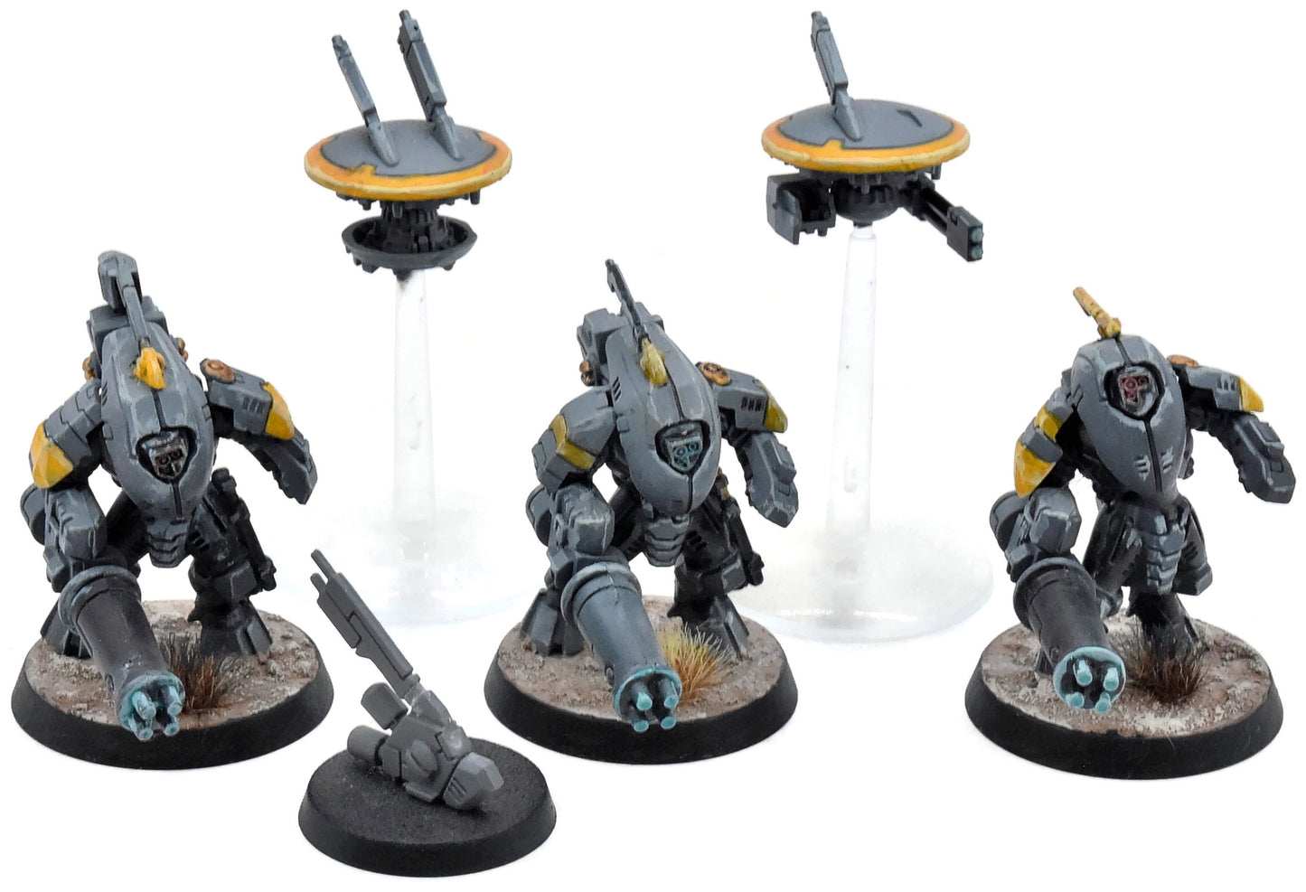 TAU EMPIRE 3 Xv25 Stealth Battlesuits With Drones #2 Warhammer 40K