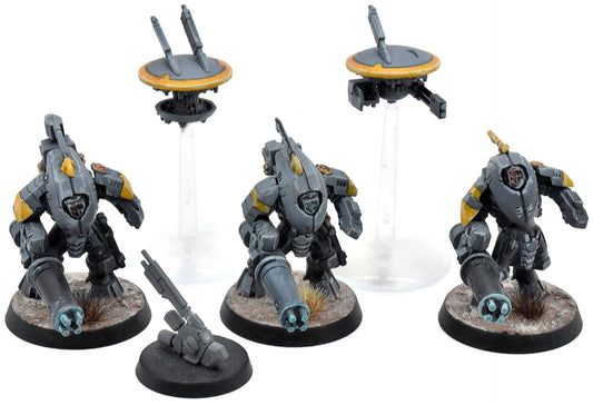 TAU EMPIRE 3 Xv25 Stealth Battlesuits With Drones #2 Warhammer 40K